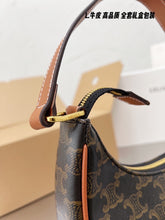 Load image into Gallery viewer, CL100 Ava Bag in Triomphe Canvas and calfskin Tan / 9 x 5 x 2 IN