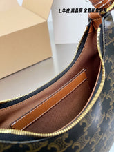 Load image into Gallery viewer, CL100 Ava Bag in Triomphe Canvas and calfskin Tan / 9 x 5 x 2 IN