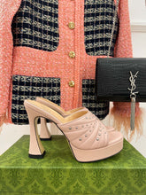 Load image into Gallery viewer, SE1052 GG Women's Heeled Slide Sandal / Size5-10