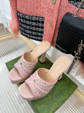 Load image into Gallery viewer, SE1052 GG Women's Heeled Slide Sandal / Size5-10