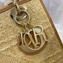 Load image into Gallery viewer, DR229 LADY DR Bag Natural Cannage Raffia / HIGHEST QUALITY VERSION