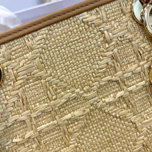 Load image into Gallery viewer, DR229 LADY DR Bag Natural Cannage Raffia / HIGHEST QUALITY VERSION