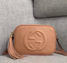 Load image into Gallery viewer, GC427 Rose Beige Leather Soho Small Disco Bag / HIGHEST QUALITY VERSION