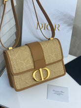 Load image into Gallery viewer, DR230 30 Montaigne Bag Natural Cannage Raffia / HIGHEST QUALITY VERSION