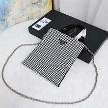 Load image into Gallery viewer, PD207 Satin Handbag with Crystals / 7.9x7.1inch