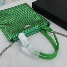 Load image into Gallery viewer, PD208 Satin Handbag with Crystals / 7.9x7.1inch