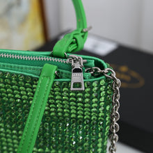 Load image into Gallery viewer, PD208 Satin Handbag with Crystals / 7.9x7.1inch