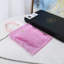 Load image into Gallery viewer, PD209 Satin Handbag with Crystals / 7.9x7.1inch