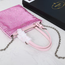 Load image into Gallery viewer, PD209 Satin Handbag with Crystals / 7.9x7.1inch