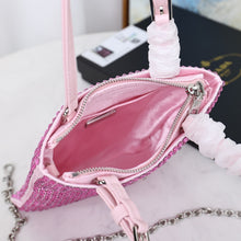 Load image into Gallery viewer, PD209 Satin Handbag with Crystals / 7.9x7.1inch