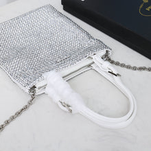 Load image into Gallery viewer, PD210 Satin Handbag with Crystals / 7.9x7.1inch