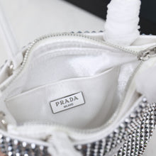 Load image into Gallery viewer, PD210 Satin Handbag with Crystals / 7.9x7.1inch