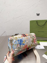 Load image into Gallery viewer, GC495 Ophidia GG Flora Medium Bag / 12.7" x 7.8"H x 6.2"D