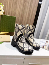 Load image into Gallery viewer, SE913 Women's python print boots Size4-11