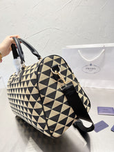 Load image into Gallery viewer, PD174 Symbole embroidered jacquard fabric travel bag / 17.7x9.1x9.6inch