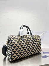 Load image into Gallery viewer, PD174 Symbole embroidered jacquard fabric travel bag / 17.7x9.1x9.6inch