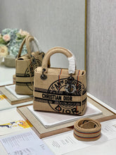 Load image into Gallery viewer, DR241 Medium Lady D-Lite Bag / HIGHEST QUALITY VERSION / 24 x 20 x 11 cm / 9.5 x 8 x 4.5 inches