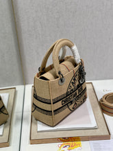 Load image into Gallery viewer, DR241 Medium Lady D-Lite Bag / HIGHEST QUALITY VERSION / 24 x 20 x 11 cm / 9.5 x 8 x 4.5 inches