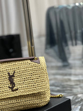 Load image into Gallery viewer, YSK185 Niki Medium Chain Bag in Raffia and Leather / HIGHEST QUALITY VERSION