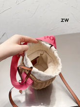 Load image into Gallery viewer, CLE008 Small Woody Basket Bag / 6.7x6.3x6.3inch