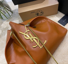 Load image into Gallery viewer, YSK214 Paris Vii Medium Hobo Bag in Leather / 15.7x15.3x0.8inch
