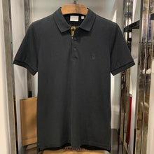 Load image into Gallery viewer, CLTH280 BUR Monogram Motif Cotton Piqué Polo Shirt