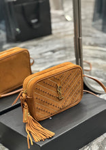 Load image into Gallery viewer, YSK205 Lou Camera Bag in Quilted Suede and Smooth Leather / 9 x 6.2 x 2.3 INCHES