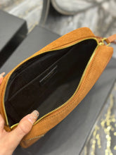 Load image into Gallery viewer, YSK205 Lou Camera Bag in Quilted Suede and Smooth Leather / 9 x 6.2 x 2.3 INCHES