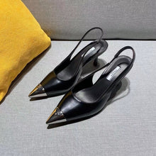 Load image into Gallery viewer, SE974 Brushed Leather Slingback Pumpsr / Size5-10