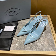 Load image into Gallery viewer, SE973 Brushed Leather Slingback Pumpsr / Size5-10