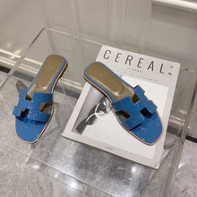 Load image into Gallery viewer, SE875 H Paint Leather Slippers / Size4-11