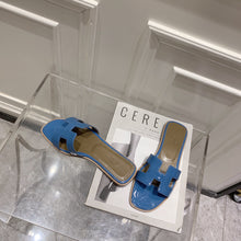 Load image into Gallery viewer, SE875 H Paint Leather Slippers / Size4-11