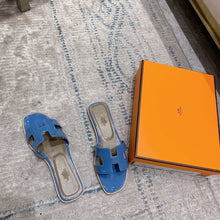 Load image into Gallery viewer, SE875 H Paint Leather Slippers / Size4-11