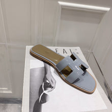 Load image into Gallery viewer, SE878 H Paint Leather Slippers / Size4-11