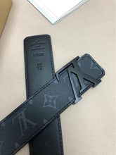 Load image into Gallery viewer, BL176 LB Initiales 40MM Matte Black Belt