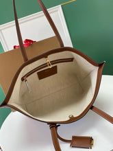 Load image into Gallery viewer, BUR094 Medium Monogram Motif Leather Tote / 34 x 14 x 28cm/13.4 x 5.5 x 13.4in