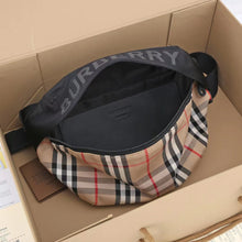 Load image into Gallery viewer, BUR090 Vintage Check Nylon Sonny Bum Bag / 12.2x3x6.3inch