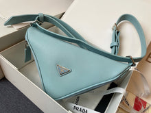 Load image into Gallery viewer, PD169 Triangle Leather Shoulder Bag / 10.2x3.9x5.1inch