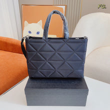 Load image into Gallery viewer, PD181 Small Re-Nylon Padded Tote Bag / 9x5.1x7.5inch