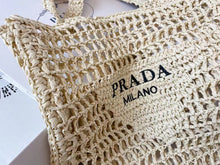Load image into Gallery viewer, PD162 Raffia Tote Bag / 15x14.2x1.2inch