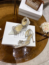 Load image into Gallery viewer, SE857 M&M Double Bow Crysta Transparent Heels / Size4-11