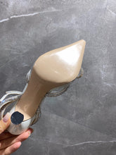 Load image into Gallery viewer, SE857 M&M Double Bow Crysta Transparent Heels / Size4-11