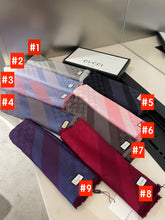 Load image into Gallery viewer, CLTH311 GG Lamé Jacquard Shawl / 55.1"W x 55.1"L