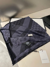 Load image into Gallery viewer, CLTH311 GG Lamé Jacquard Shawl / 55.1"W x 55.1"L