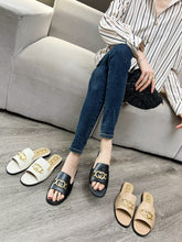 Load image into Gallery viewer, SE987 Women's Interlocking G cut-out Slide Sandal / Size4-11