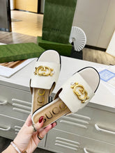 Load image into Gallery viewer, SE987 Women's Interlocking G cut-out Slide Sandal / Size4-11