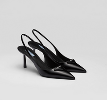 Load image into Gallery viewer, SE973 Brushed Leather Slingback Pumpsr / Size5-10