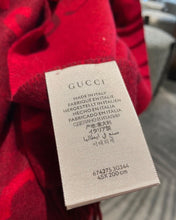 Load image into Gallery viewer, CLTH298 GG Cashmere Jacquard Scarf / 17.7"W x 78.7"L