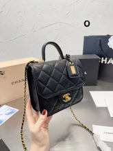 Load image into Gallery viewer, CC621 Small Flap Bag with Top Handle / 6.6 × 8 × 2.3 inch