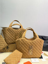 Load image into Gallery viewer, YSK471 YSL Icare Tote Bag in Suede / 31 x 28 cm
